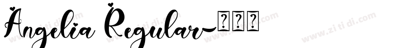 Angelia Regular字体转换